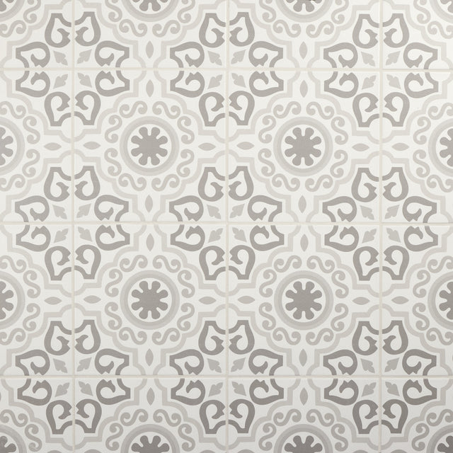 Daltile Memoir Crystal Grey Square 12x12 Matte Floor Tile ME24SQ1212MTJJ1