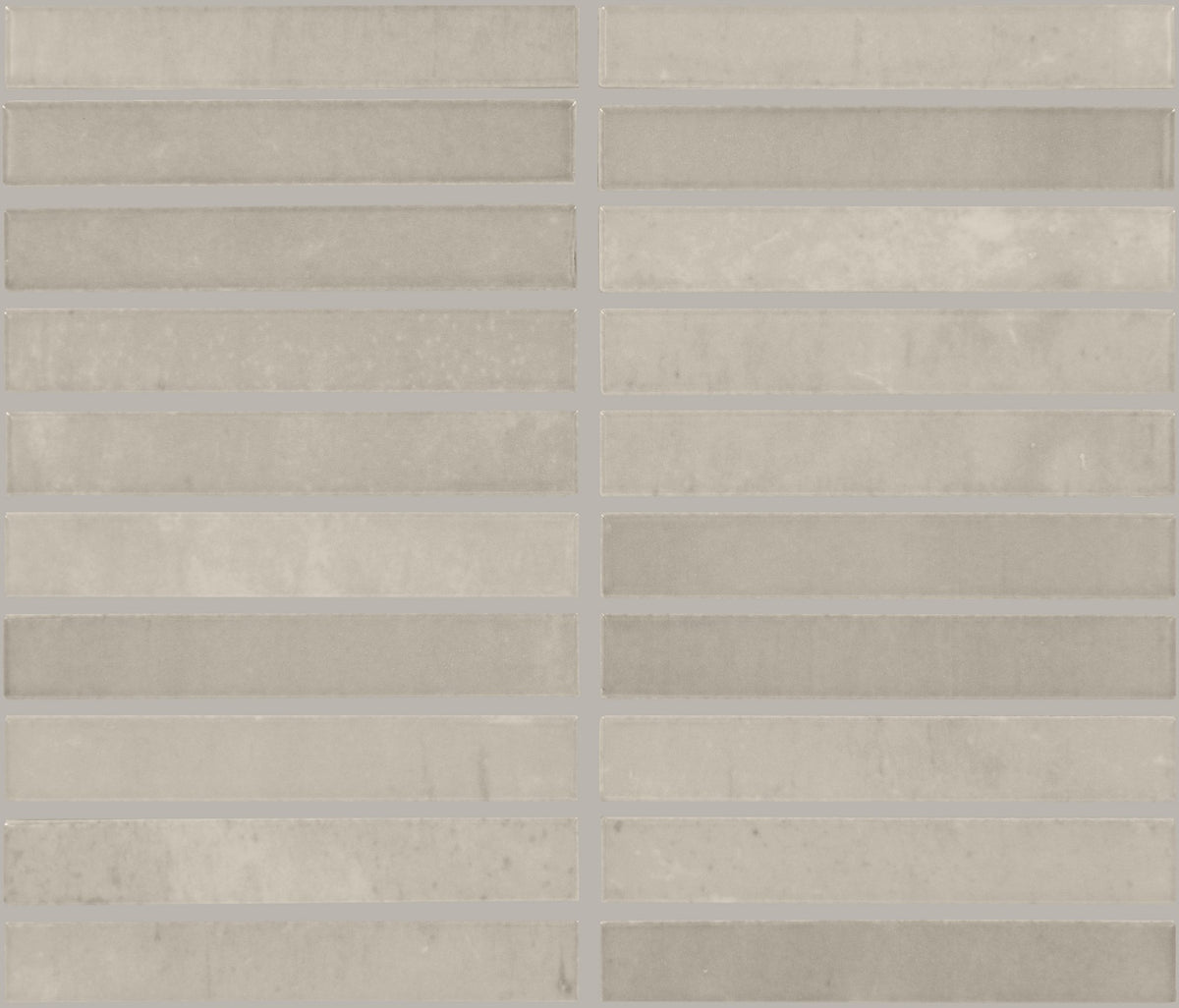 Daltile Miramo Sand Straight Joint 1x6 Microban Glossy Mosaic Tile