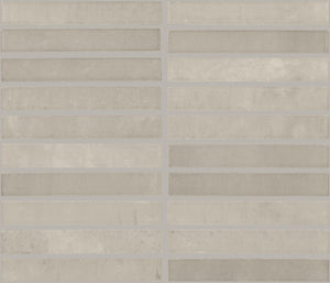 Daltile Miramo Sand Straight Joint 1x6 Microban Glossy Mosaic Tile