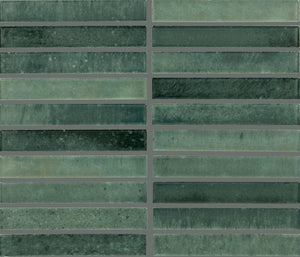 Daltile Miramo Reef Straight Joint 1x6 Microban Glossy Mosaic Tile