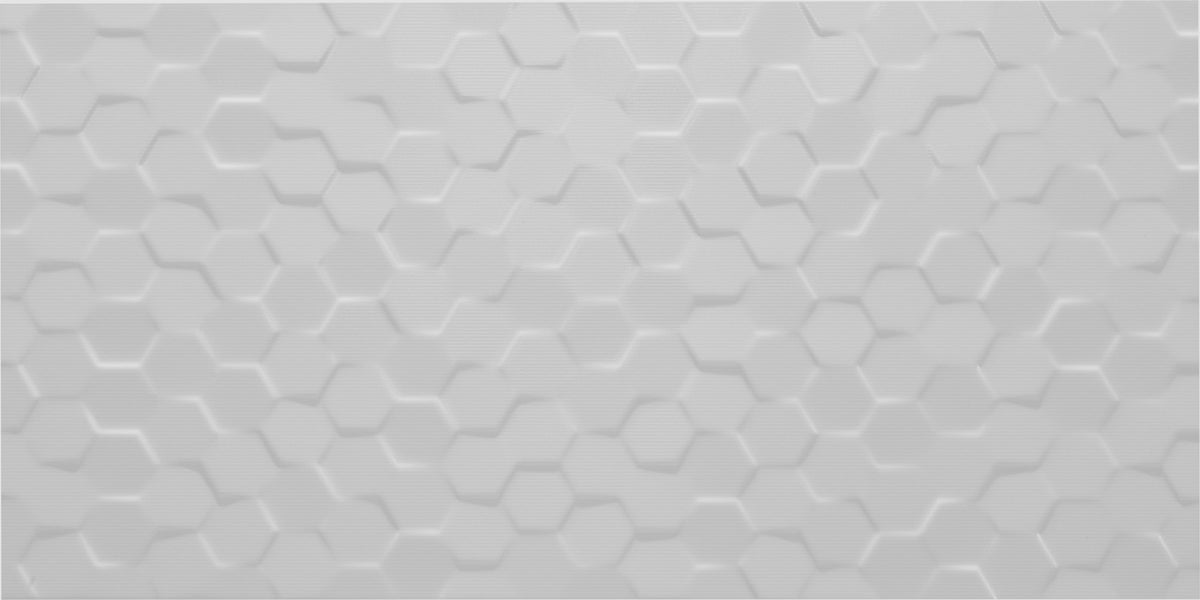 Daltile Multitude Urban Grey Rectangle 12x24 Hex Textured Wall Tile