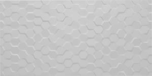 Daltile Multitude Urban Grey Rectangle 12x24 Hex Textured Wall Tile