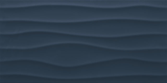 Daltile Multitude Nostalgic Blue Rectangle 12x24 Wave Textured Wall Tile