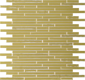 Daltile Opulence Gemstone Random Linear 3/8 Glass Mosaic Tile