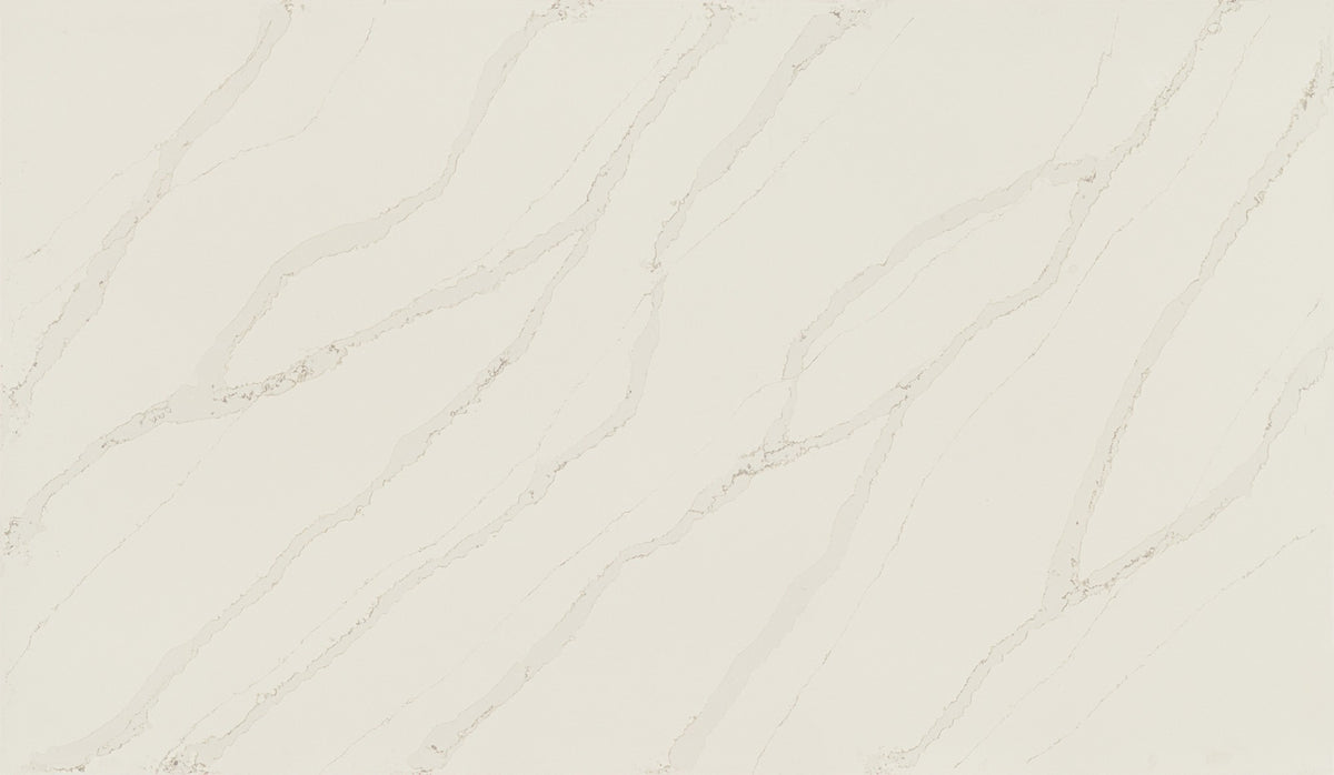 Daltile ONE Quartz - Marble Look Patriotic Calacatta Slab 136x79 Polished 3CM Quartz Slab