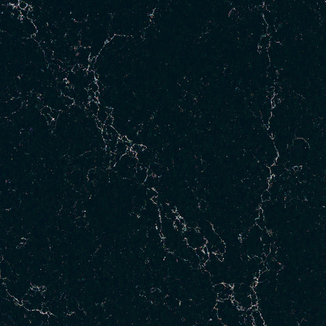 Daltile ONE Quartz - Marble Look Liberty Black Slab 136x79 Leather 3CM Quartz Slab
