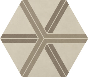 Daltile Bee Hive Plot Warm Blend Plot 24x20 Matte Floor Tile Deco