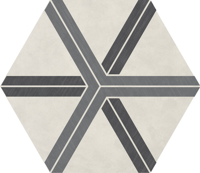 Daltile Bee Hive Plot Cool Blend Plot 24x20 Matte Floor Tile Deco