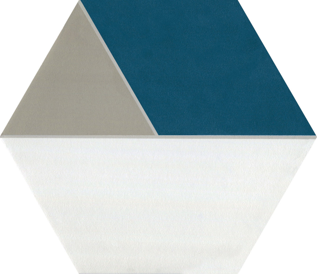 Daltile Bee Hive Medley Multiplex Blue/Taupe Multiplex Blue/Taupe 8 1/2x10 Matte Floor Tile Deco
