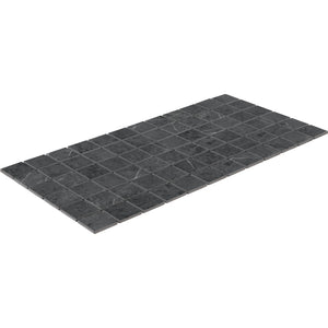 Daltile Platinum Smoke Straight Joint 2x2 Matte Mosaic Tile