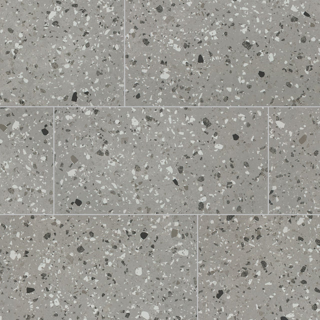 Daltile Poke Smoke Flecks Rectangle 12x24 Matte Floor Tile