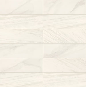 Daltile Perpetuo Timeless White Rectangle 4x12 Satin Wall Tile