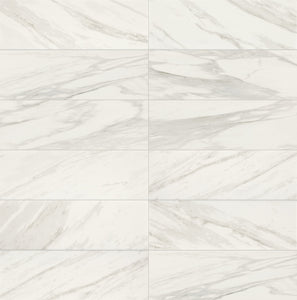 Daltile Perpetuo Brilliant White Rectangle 4x12 Satin Wall Tile