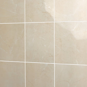 Daltile Perpetuo Elegant Beige Square 12x12 Polished Floor Tile
