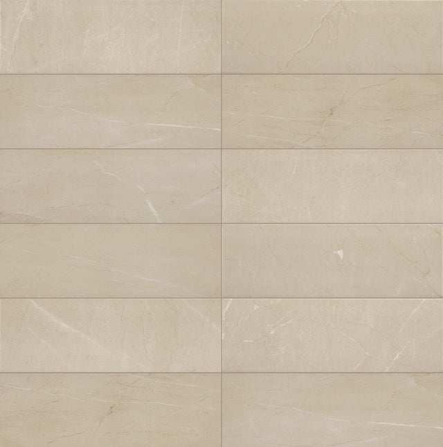 Daltile Perpetuo Elegant Beige Rectangle 4x12 Satin Wall Tile