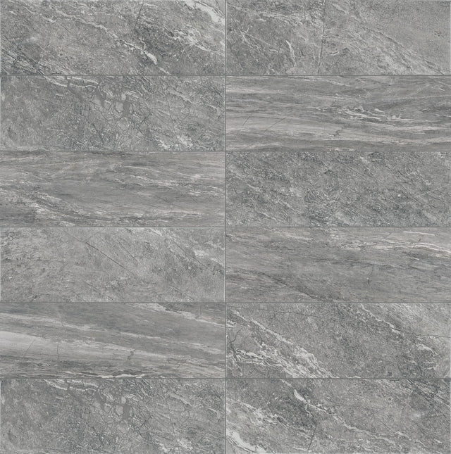 Daltile Perpetuo Eternal Grey Rectangle 12x24 Polished Floor Tile