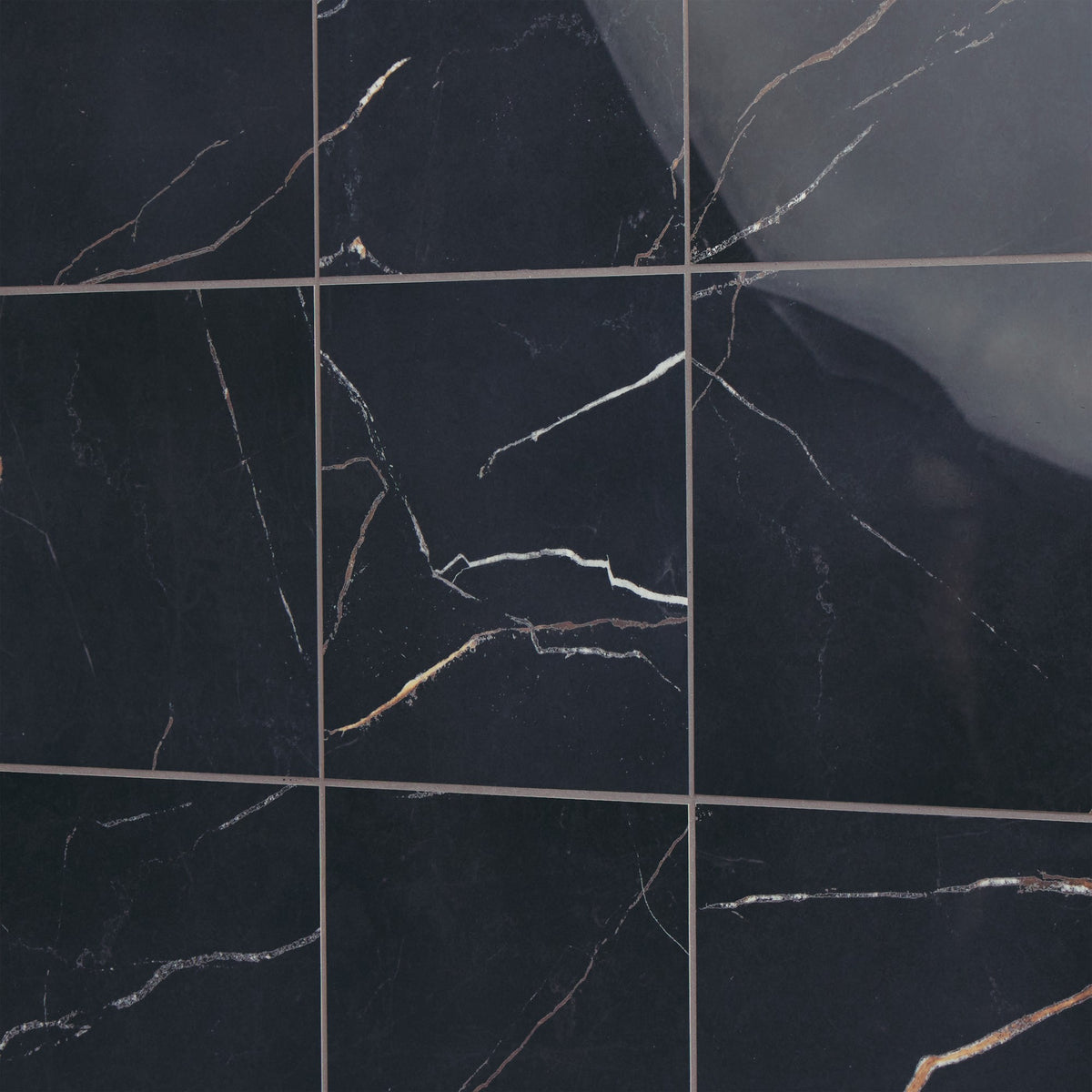 Daltile Perpetuo Infinite Black Square 24x24 Polished Floor Tile