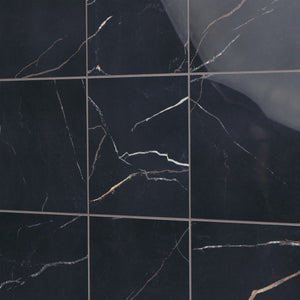Daltile Perpetuo Infinite Black Square 24x24 Polished Floor Tile