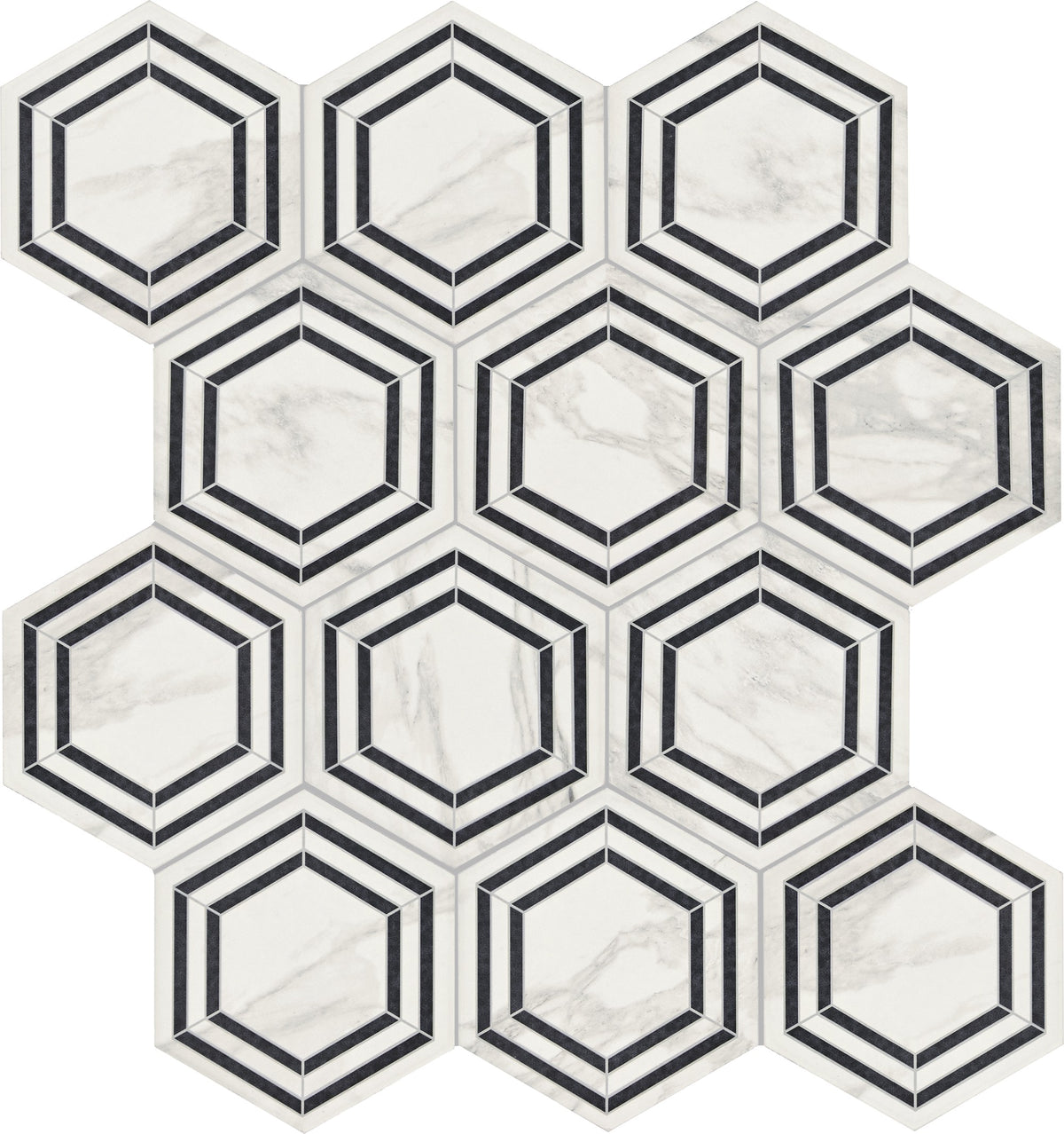 Daltile Perpetuo Bridal Hexagon 8x9 Matte Floor Tile