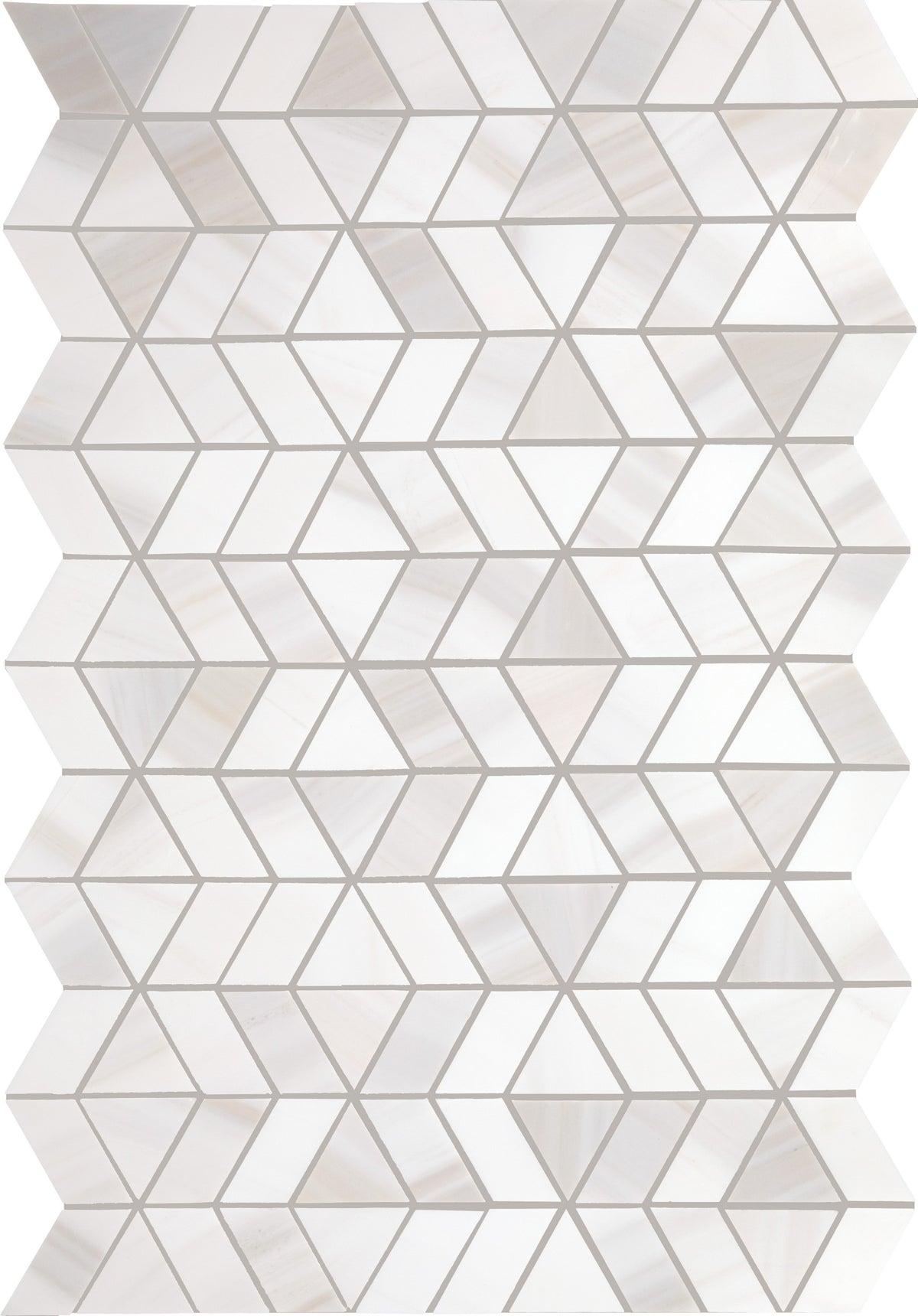 Daltile Perfit Mosaix Calacatta Dolomiti Zipper Straight Edge Polished Mosaic Natural Stone Tile