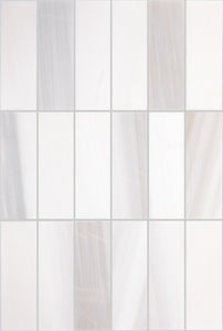 Daltile Perfit Mosaix Calacatta Dolomiti Straight Stack 2x6 Straight Edge Honed Mosaic Natural Stone Tile