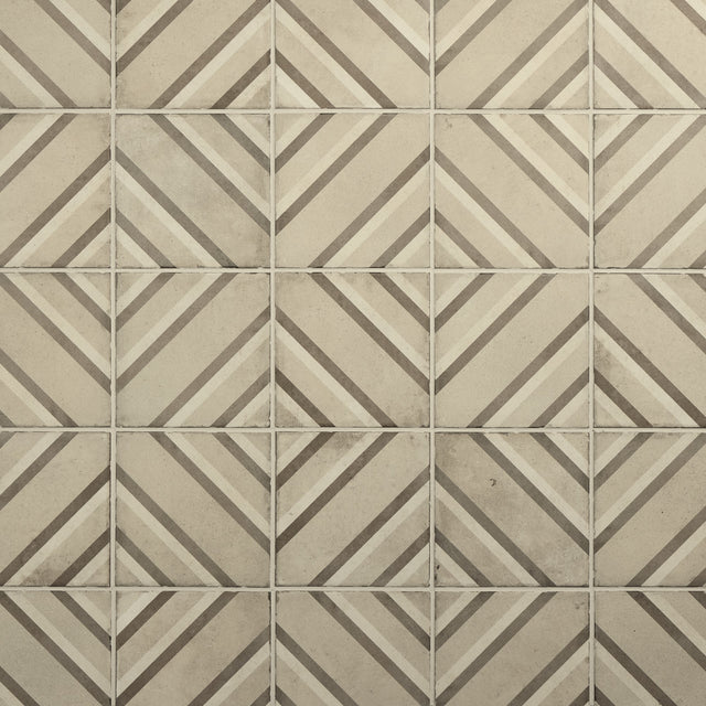 Daltile Quartetto Warm Piazza Piazza 8x8 Matte Floor Tile Deco