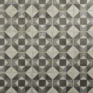 Daltile Quartetto Cool Figura Figura 8x8 Matte Floor Tile Deco