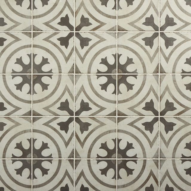 Daltile Quartetto Cool Circolo Circol 8x8 Matte Floor Tile Deco