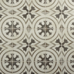 Daltile Quartetto Cool Circolo Circol 8x8 Matte Floor Tile Deco