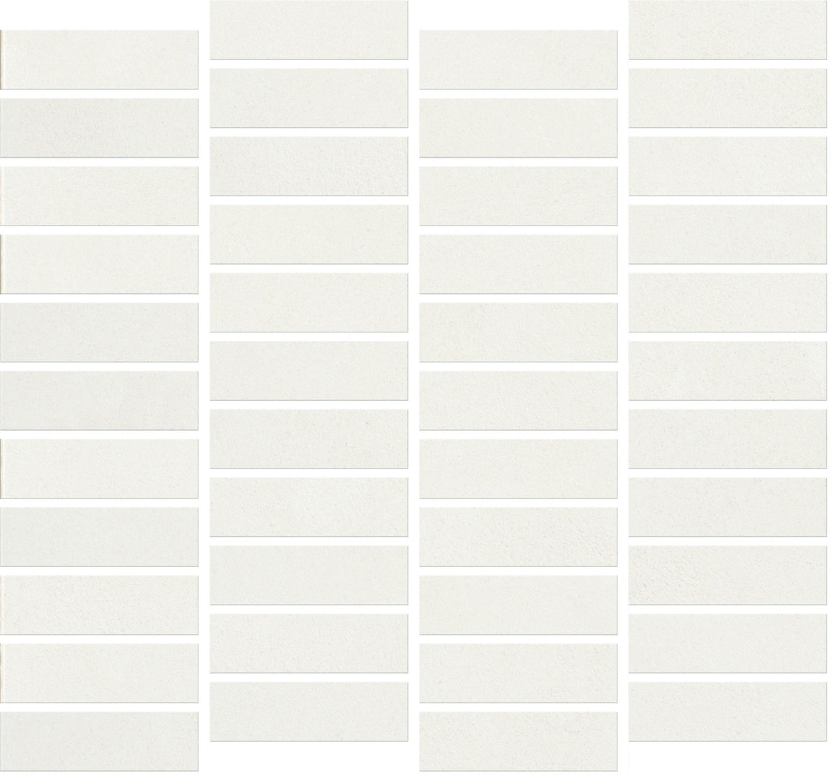 Daltile Rigid Clay Salt Off Set 1x3 Microban Matte Mosaic Tile