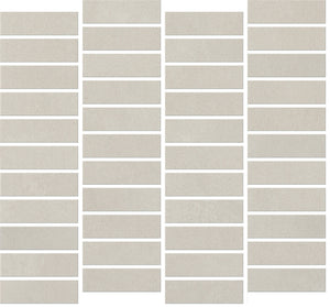 Daltile Rigid Clay Dune Off Set 1x3 Microban Matte Mosaic Tile