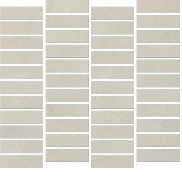 Daltile Rigid Clay Dune Off Set 1x3 Microban Matte Mosaic Tile