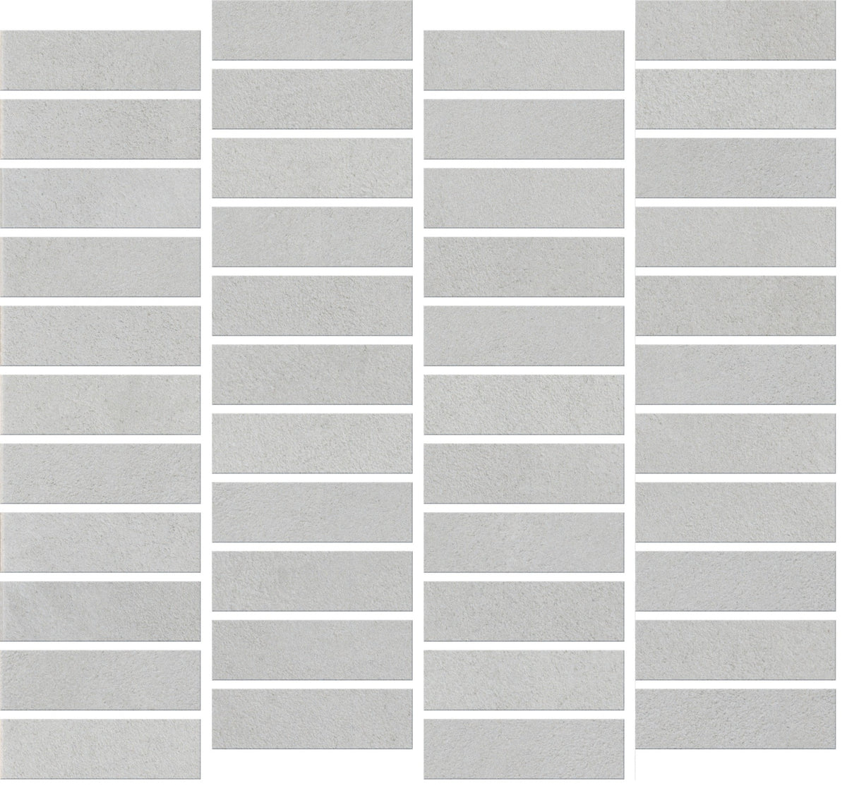Daltile Rigid Clay Rock Off Set 1x3 Microban Matte Mosaic Tile