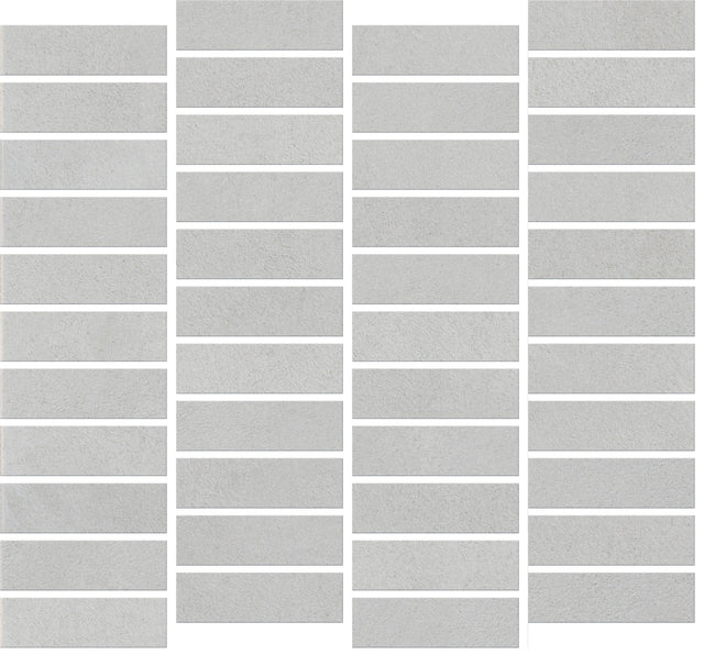 Daltile Rigid Clay Rock Off Set 1x3 Microban Matte Mosaic Tile