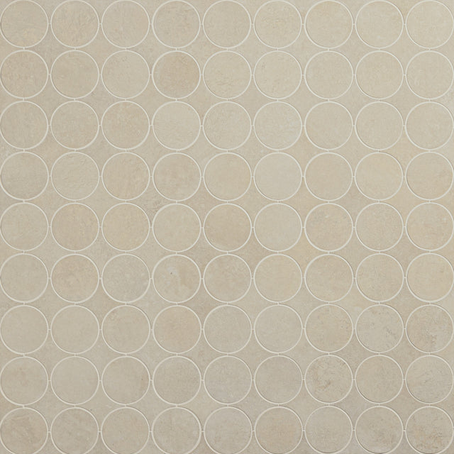 Daltile Rekindle Beige Mixed Stepwise Matte Mosaic Tile