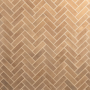 Daltile Rekindle Terracotta Herringbone 2x6 Stepwise Matte Mosaic Tile