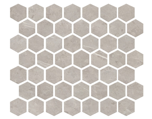 Daltile Prime Stamina Grey Hexagon 1 1/2x1 1/2 Matte Mosaic Tile