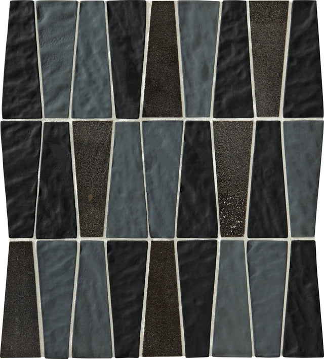 Daltile Regal Pendant Baroness Bijou Trapezoid 1 1/2x4 Glossy Mosaic Tile