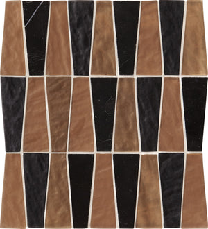 Daltile Regal Pendant Pharaoh Onyx Trapezoid 1 1/2x4 Glossy Mosaic Tile
