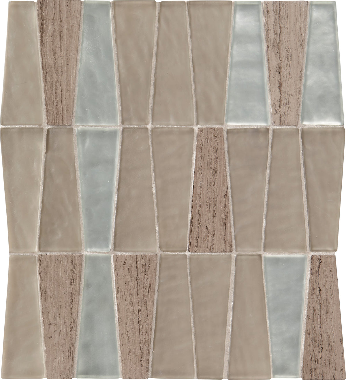 Daltile Regal Pendant Contessa Charm Trapezoid 1 1/2x4 Glossy Mosaic Tile