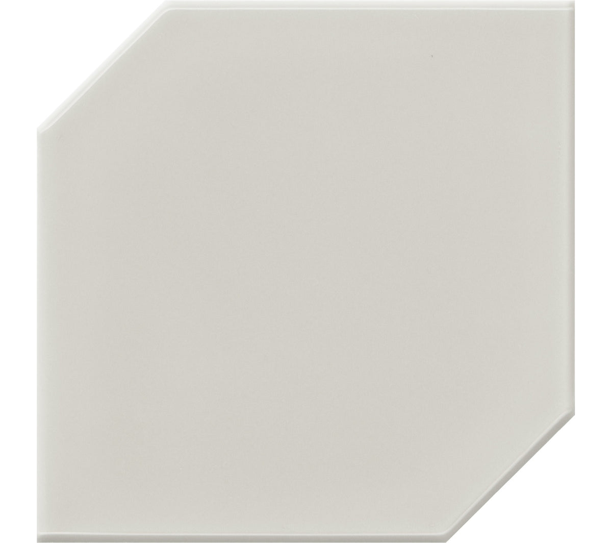 Daltile RetroSpace Remix Mercury Grey Hexagon 6x6 Undulated Glossy Wall Tile