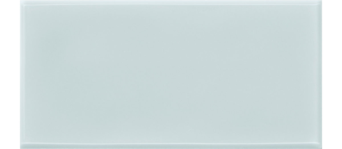 Daltile RetroSpace Remix Sky Blue Rectangle 3x6 Undulated Glossy Wall Tile
