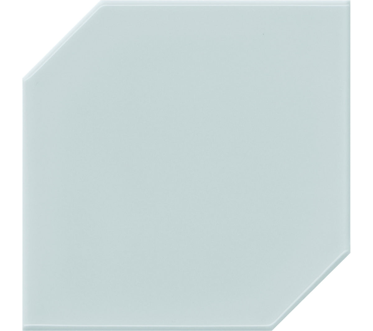 Daltile RetroSpace Remix Sky Blue Hexagon 6x6 Undulated Glossy Wall Tile