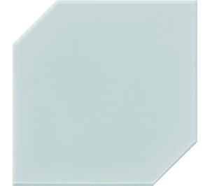 Daltile RetroSpace Remix Sky Blue Hexagon 6x6 Undulated Glossy Wall Tile