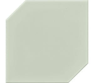 Daltile RetroSpace Remix Succulent Green Hexagon 6x6 Undulated Glossy Wall Tile