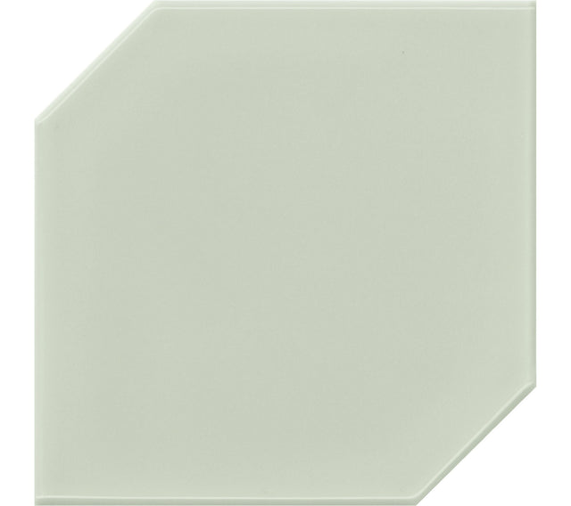 Daltile RetroSpace Remix Succulent Green Hexagon 6x6 Undulated Glossy Wall Tile