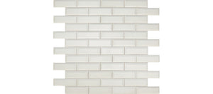 Daltile Revalia Remix Centennial White Brick Joint 2x6 Bevel Glossy Mosaic Tile