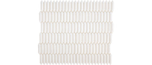 Daltile Revalia Remix Calming White Picket 1x4 Glossy Mosaic Tile