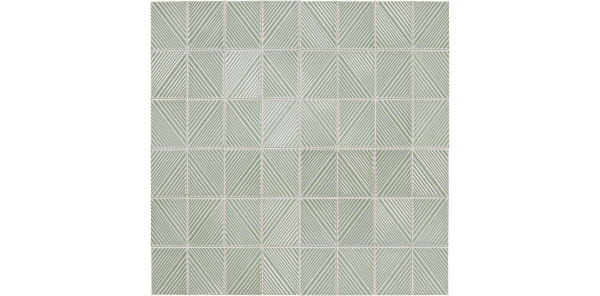 Daltile Revalia Remix Moss Structural 3x4 Glossy Mosaic Tile