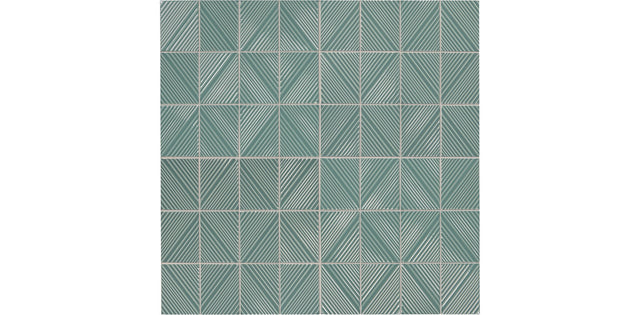 Daltile Revalia Remix Sage Green Structural 3x4 Glossy Mosaic Tile